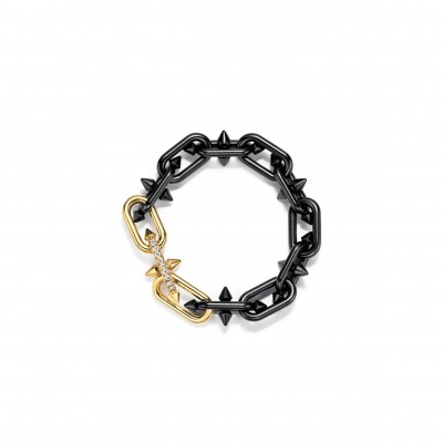 TIFFANY TITAN BY PHARRELL WILLIAMSBRACELET IN TITANIUM, GOLD AND DIAMONDS 73467632